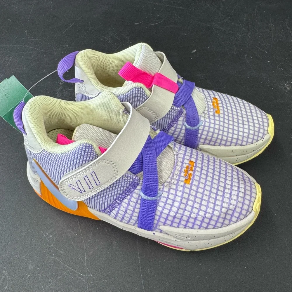 Nike Kids Purple and Pink Sneakers - Picture 1 of 7